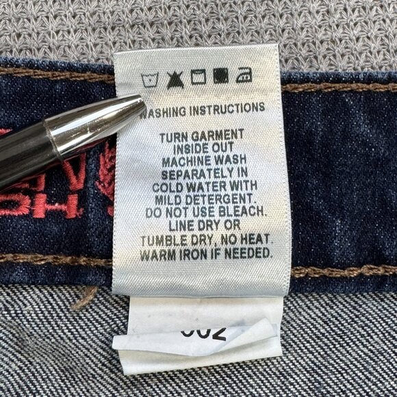 Cinch Lynden Womens Size 32/12R Blue Flared Jeans High Rise Dark Wash Cowgirl - Picture 15 of 15